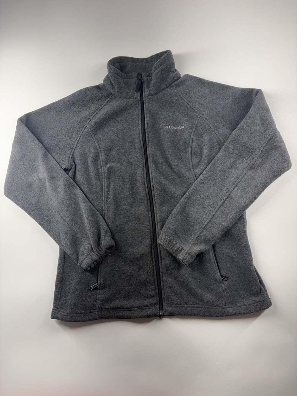 Columbia Women's Gray Full Zip Fleece Jacket Size L